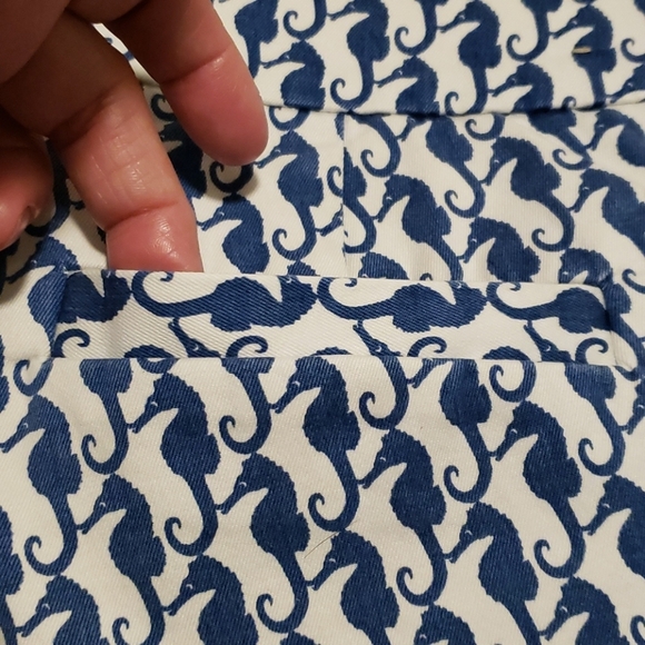 LADIES J CREW SZ 4 SEAHORSE PRINT SHORTS - Picture 12 of 13